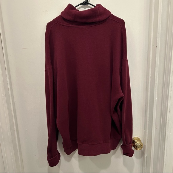 Cuffy’s Y2K Cape Cod Burgundy Mockneck w/ Buttons Grandpa/Preppy Sweater Sz 2XL - Picture 4 of 11